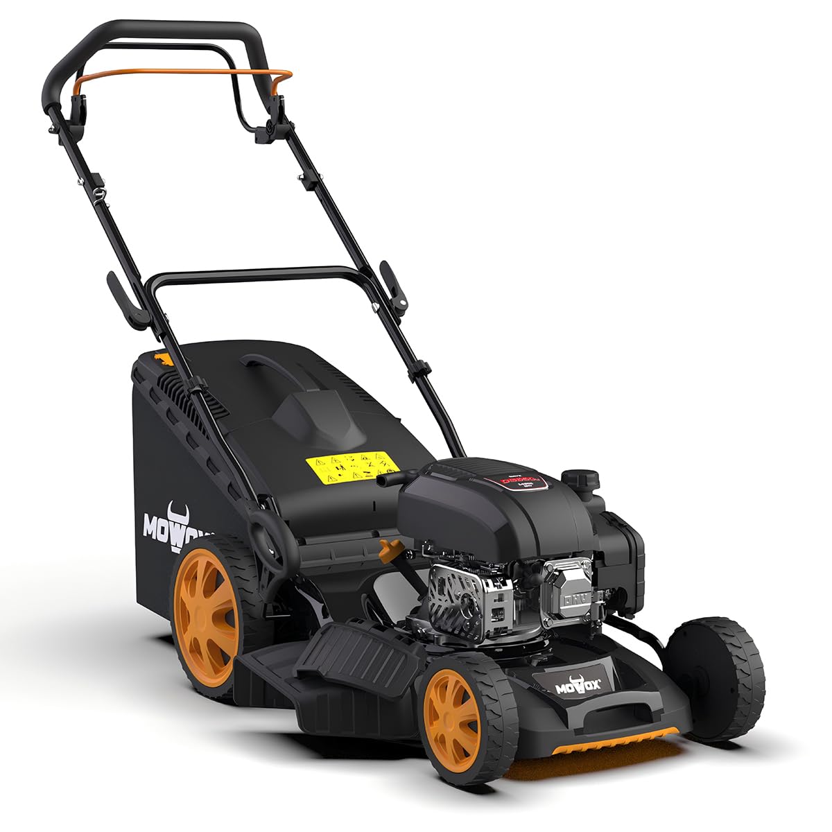 Cortacésped autopropulsado Mowox PM 4665 SHW – Gasolina, 149 CC, 46 cm de Corte, 60 L, función 3 en 1, Altura Regulable, Easy Start, Ideal jardín Mediano