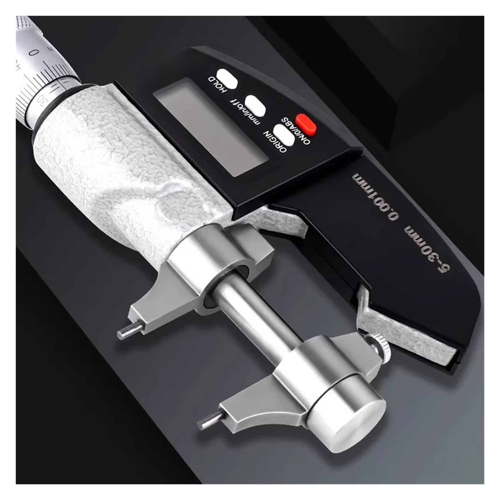 Micrómetro digital Micrómetro electrónico for exteriores, herramientas de medición con punta de carburo, calibre de 0 a 25 mm, micrómetro digital Micromaster
