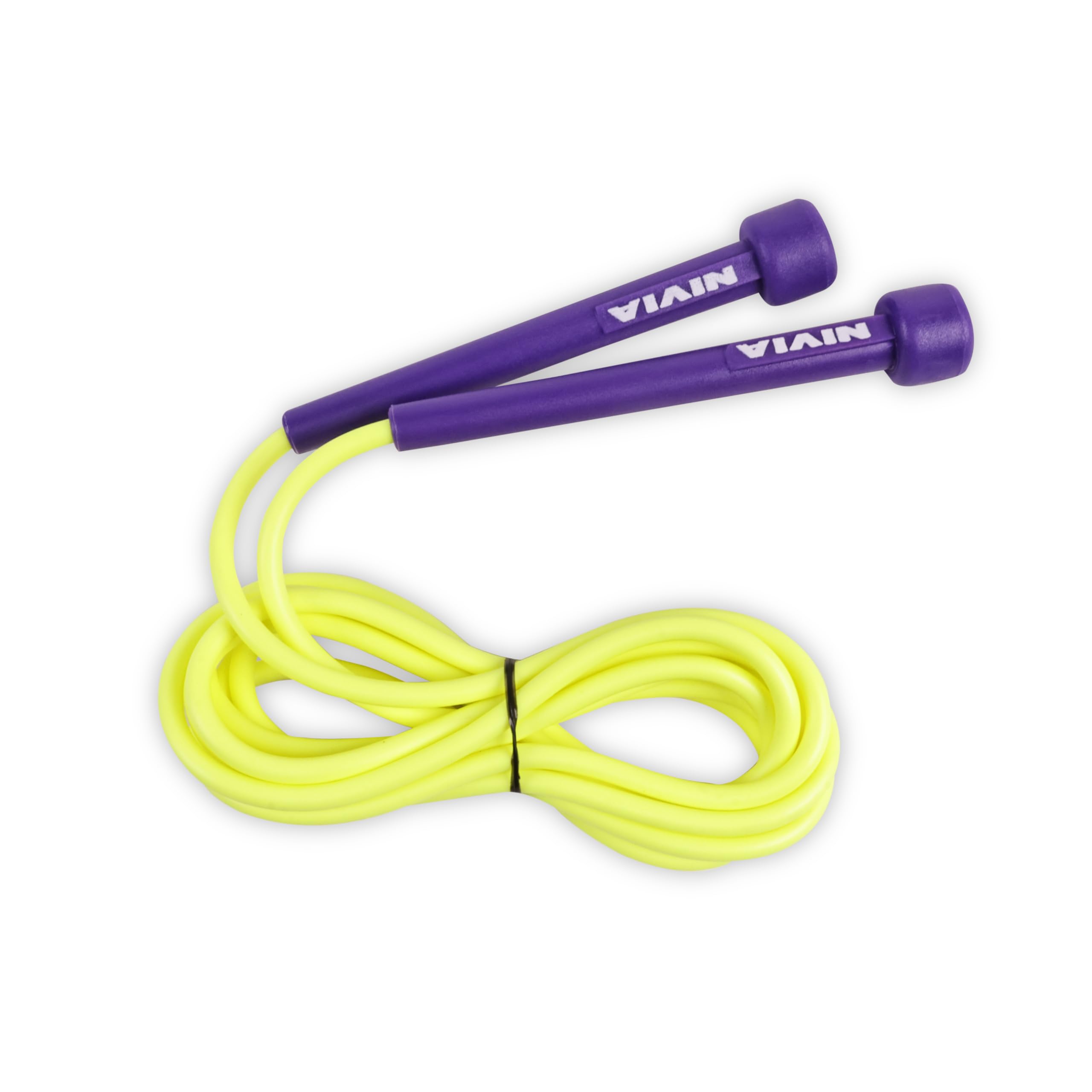 Nivia Trainer Jump Rope, Fitness and cardio equipment for Men and Women with phthalate-free, 2.75 meter PVC rope and ergonomic PPCP polymer handles, Lime-image-15