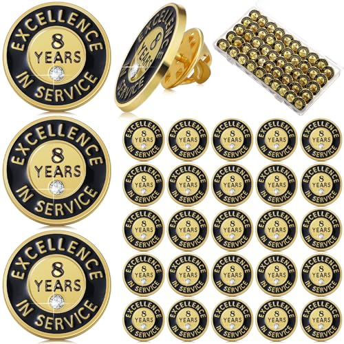 Image of Ferreve 50 /20 Pcs Year of Service Pins Employee Excellence Award Lapel Pin Performance Recognition Reward Anniversary