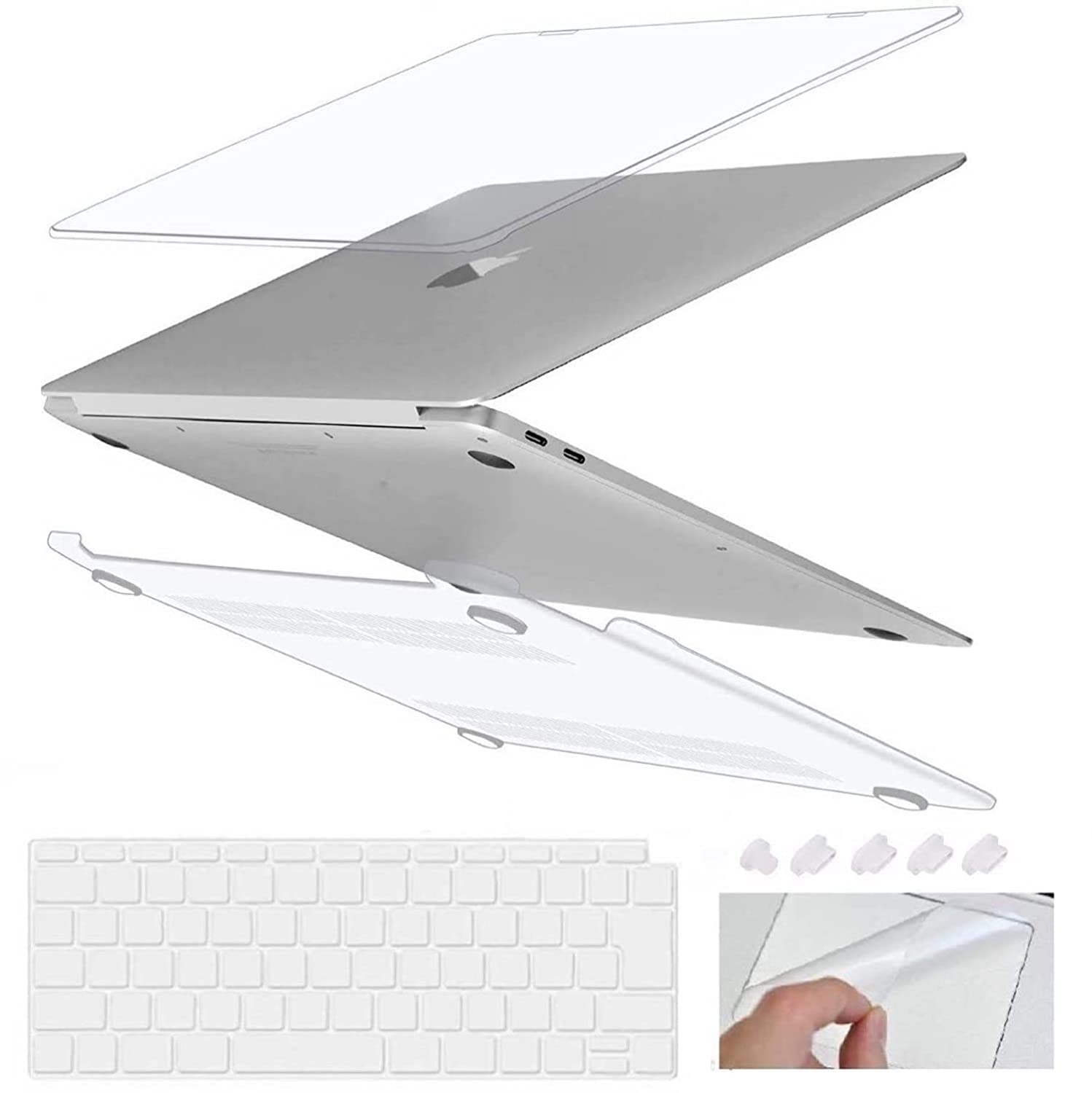 GIOIA BAZAAR Case for MacBook, Plastic Hard Shell Case Cover Only Compatible with MacBook Air 13 inch (2020 2019 2018 Release) M1 A2337 A2179 A1932 with Retina Display & Touch id(Transparent) (B08PV548K9) Amazon Price History, Amazon Price Tracker