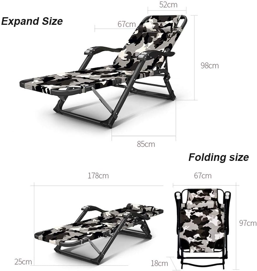 Zero Gravity Chairs Reclining Garden Chair Multi Position Sun Loungers Folding Relaxer Recliner Deck Chairs Adjustable Sunbed Oxford Cloth for Patio Yard Pool
