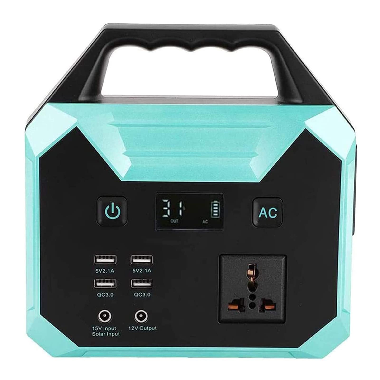 Centrale Elettrica Portatile, Alimentatore da Campeggio Esterno 40800Mah, Generatore Solare, Batteria di Backup di Emergenza per Viaggi E Campeggio,A