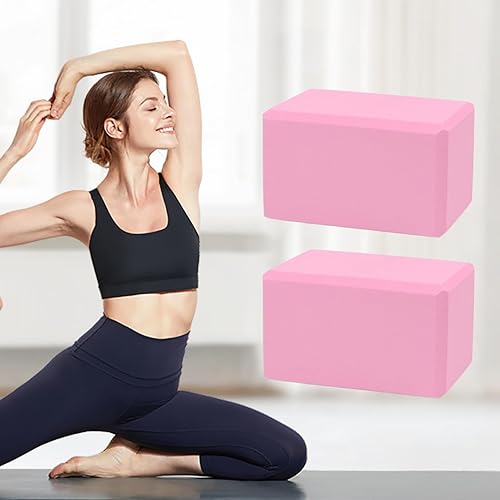 Miniatura 3 de Ladrillo de yoga  2 bloques de espuma antideslizante para ejercicios, bloques de cuña de espuma EVA, soporte de mano avanzado para gimnasio, uso