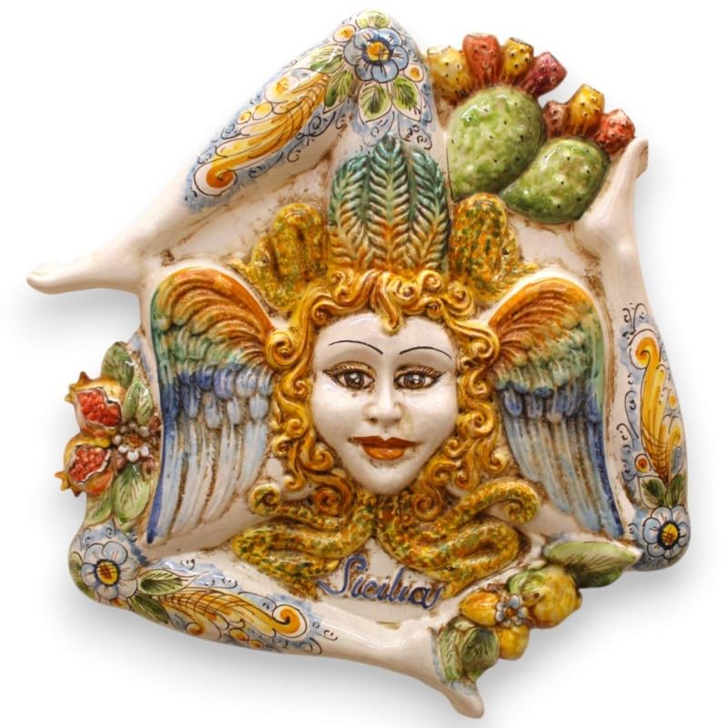 Trinacria en céramique de Caltagirone pour sublimer votre salon sicilien