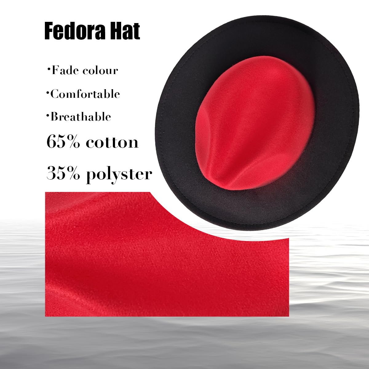 Chapeau Fedora à plumes large bord dégradé fête jazz casquette classique réglable en feutre chapeau panama pour homme femme