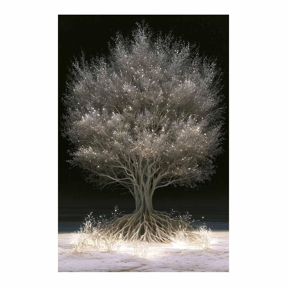 HOQIU Wall Pictures Golden autumn tree tree poster, landscape wall art, for Living Room Bedroom Bathroom.(Multicolor)-80x120cm Unframed
