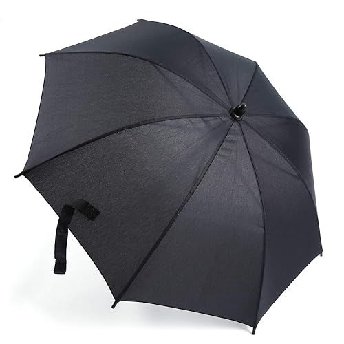 Miniatura 9 de Sombrilla para cochecito de bebé, paraguas portátil para cochecito de bebé, rayos UV, sol, lluvia, con clip, brazo flexible, paraguas para silla de