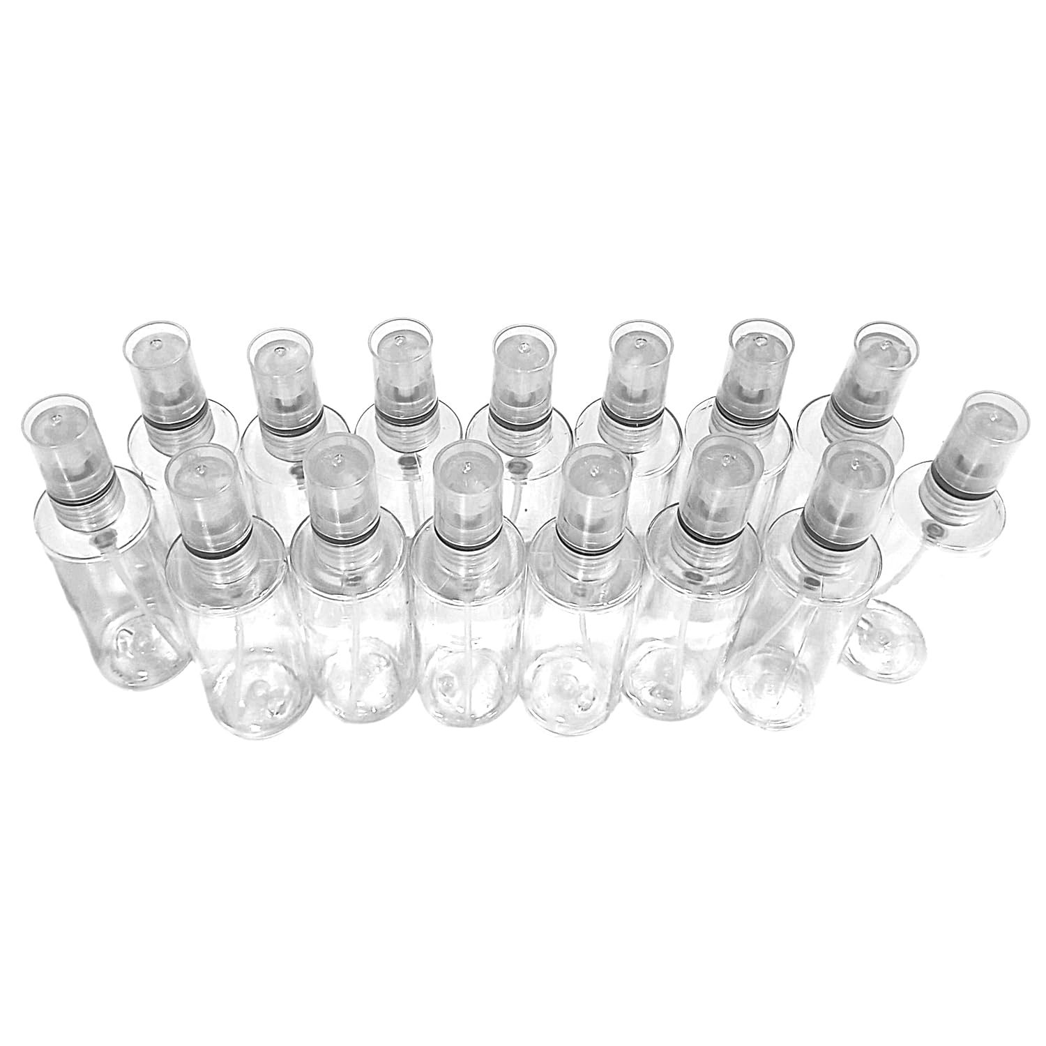 PET Empty 30 Ml Clear/Transparent Mini Pocket Pen Spray Bottles Refillable Bottle Sanitizer, Perfume, Attar, Lotion, Essential Oils, Aromatic Water, Blend (Set of 15)-image-23
