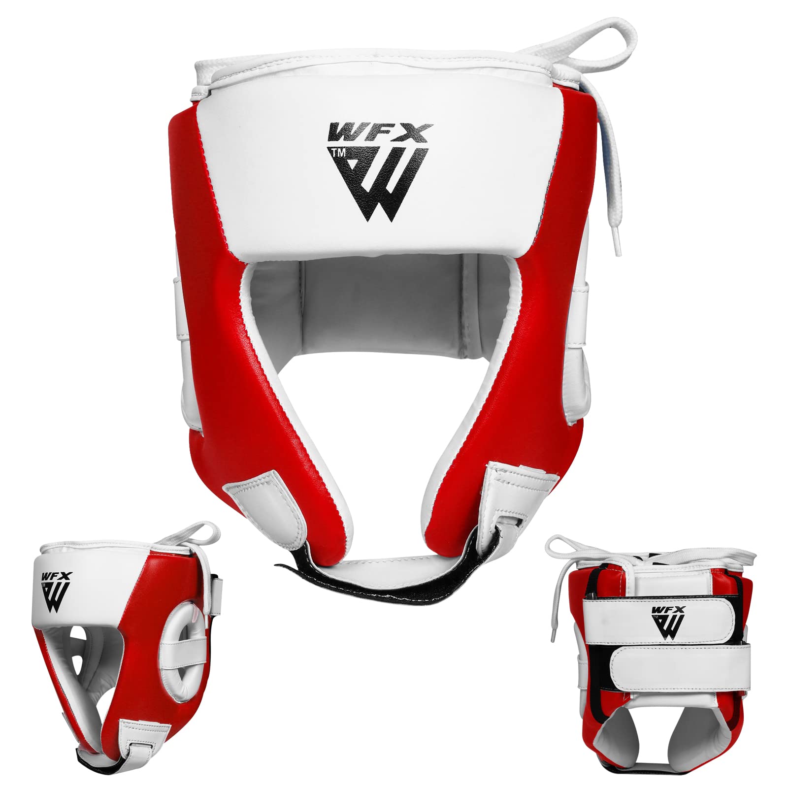 WFX Caschetto per Bambini per Boxe, Allenamento MMA e Kickboxing, caschetto in Pelle Maya per Protezione Viso e Orecchie per Bambini