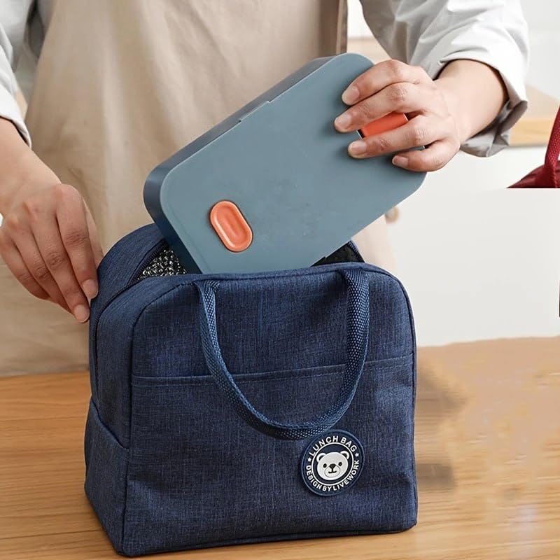 Image of PRM Insulated Lunch Bag for Women & Men - Durable, Stylish, and Spacious - Ideal for Office, School, and Picnic - Multiple Colors Available
