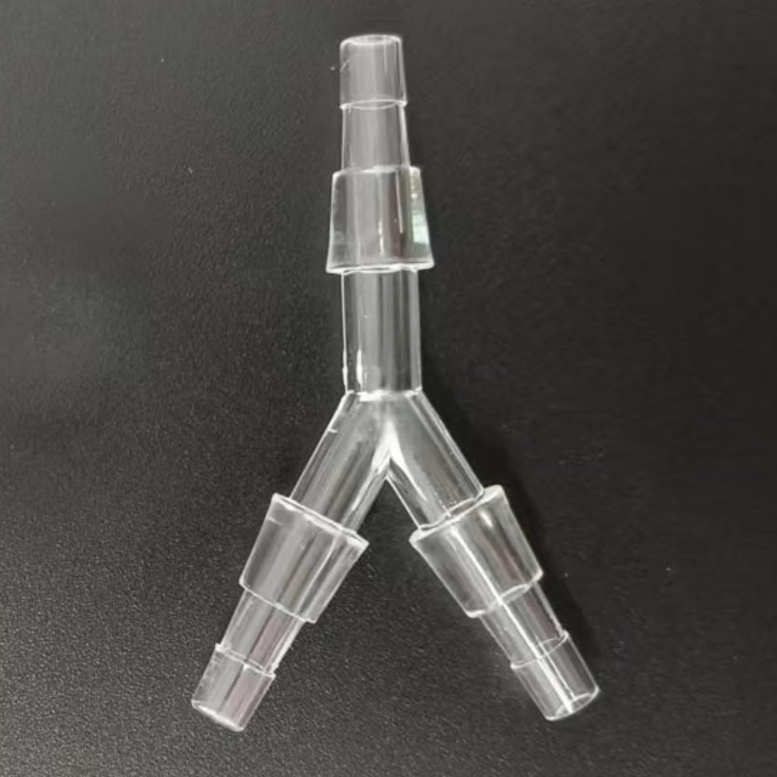 Trójdrożna złączka do węża z tworzywa sztucznego typu Y — Adapter węża z równym kolcem do użytku w laboratorium, żywności i akwariach — opakowanie 100(4.8mm 3/16inch Extended PC)