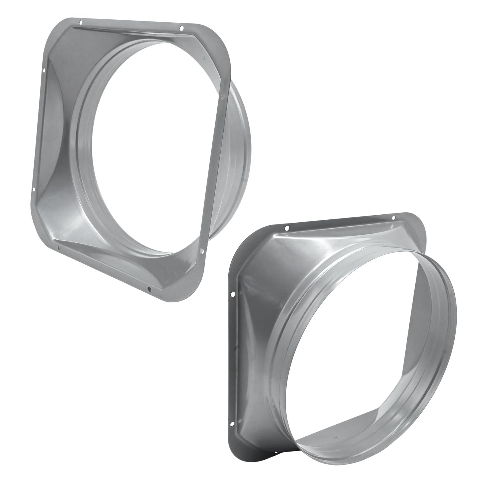 Flangia Per Condotto Da 4 Pollici - Interfaccia Quadrata A Rotonda - Uxcell