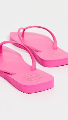 Havaianas Women's Slim Square Logo Pop Up Flip Flops