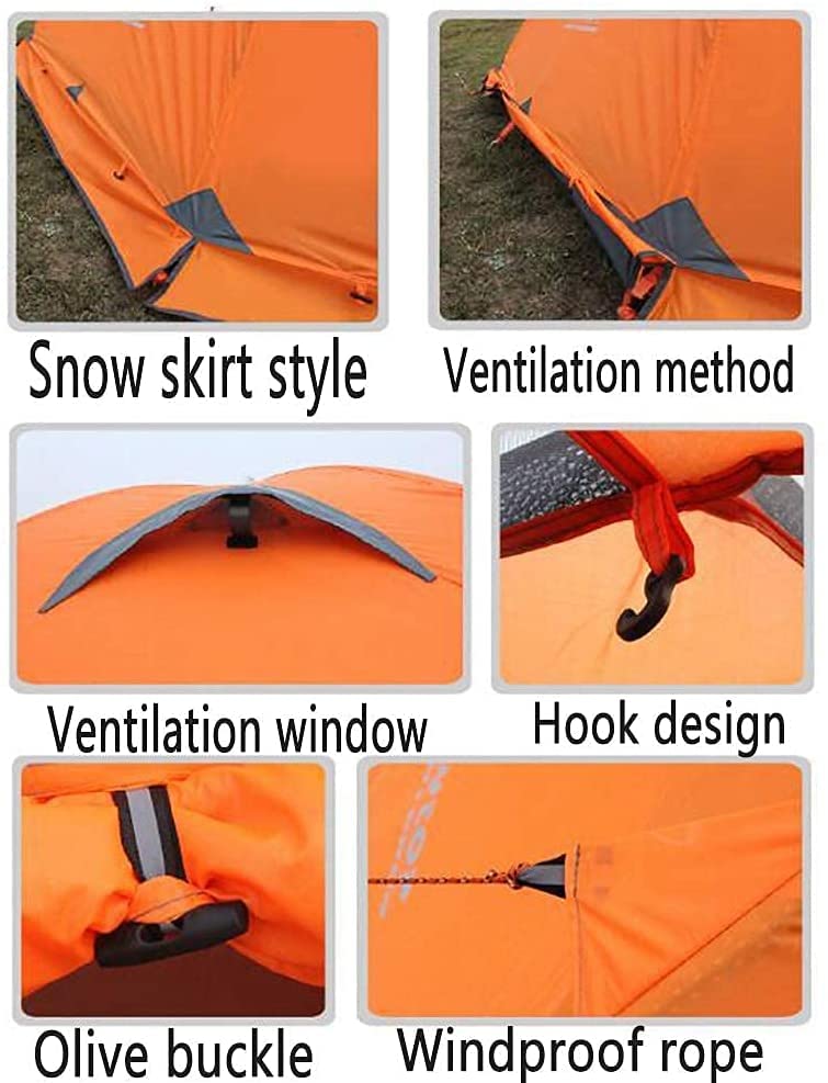 Camping Tent, Family Waterproof Tent Hiking Outdoor miniatura 5