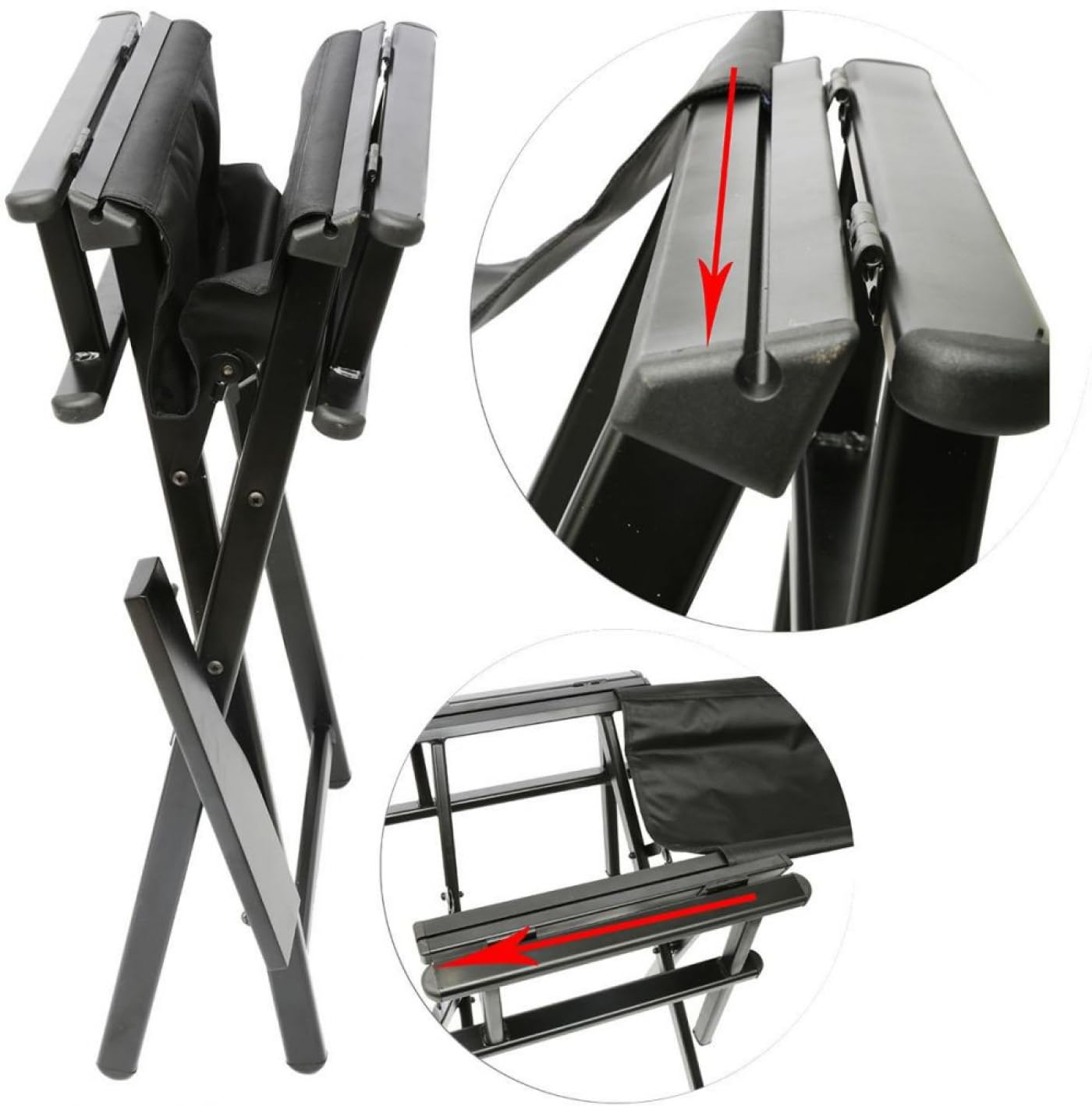Klappstuhl Make-up-Stuhl Visagie-Stuhl Regiestuhl Kaptafel-Stuhl VDD