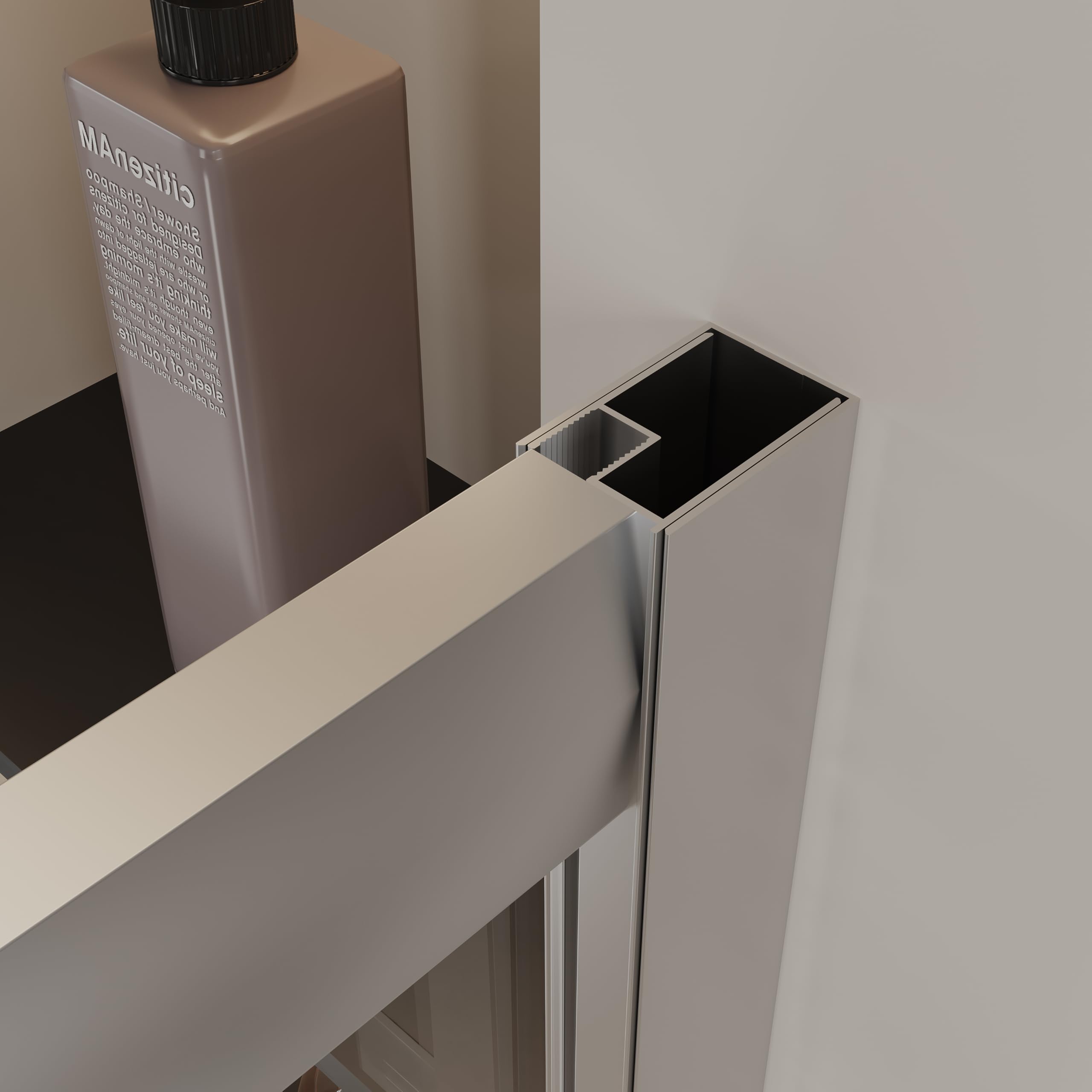 Box Doccia PRIME 6MM h195cm in Vetro Temperato Doppie Rotelle Maniglie e Profili in Alluminio (70x100)