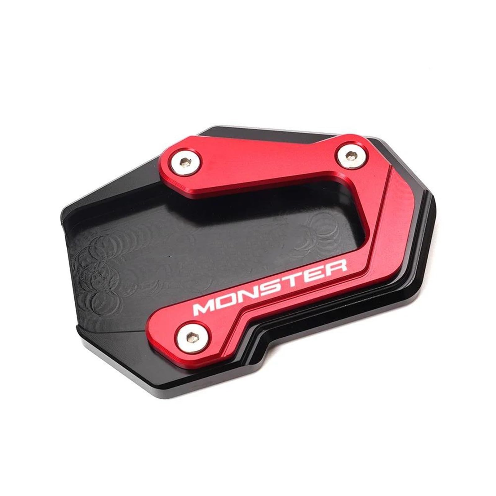 Opyjrl Rosso Bracket Accessories Motorcycle Stand Side Stand Extension Pad Enlarged Support For Ducati For Monster 950 Sp 937 821 1200 1200S 2014-2024(Rosso)