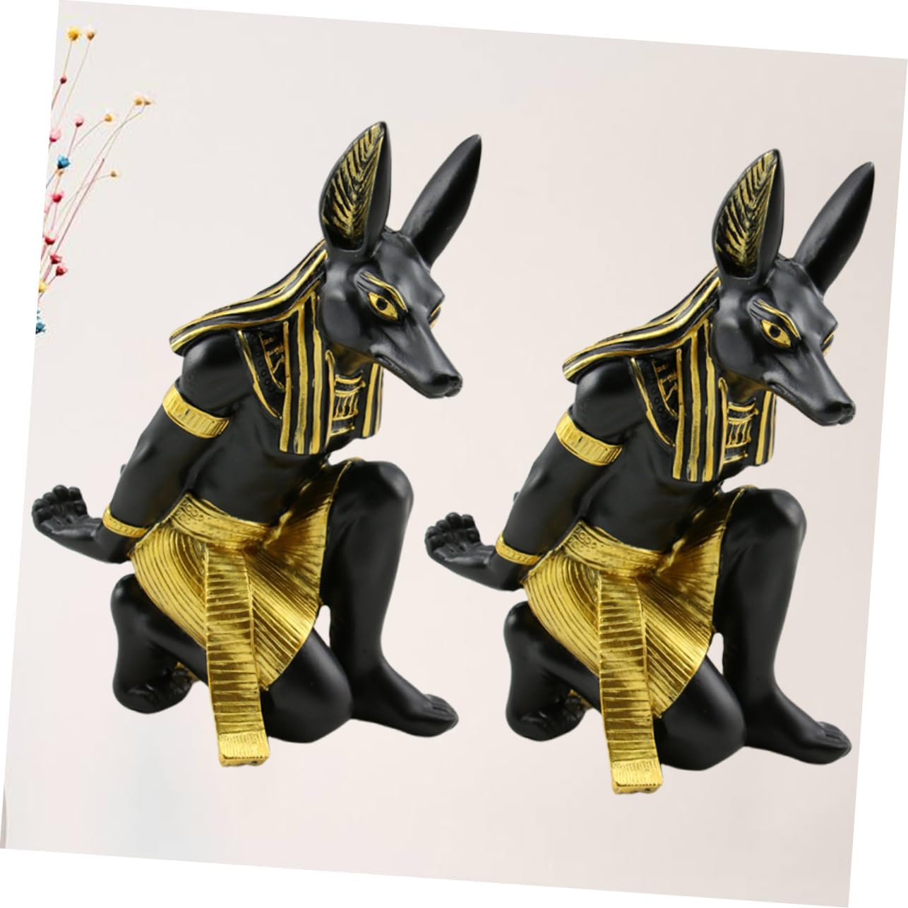 2pcs Anubis Shape Creative Wine Rack for Home Bar and Ktv Elegant Design Wine Holder for Parties and Restaurants