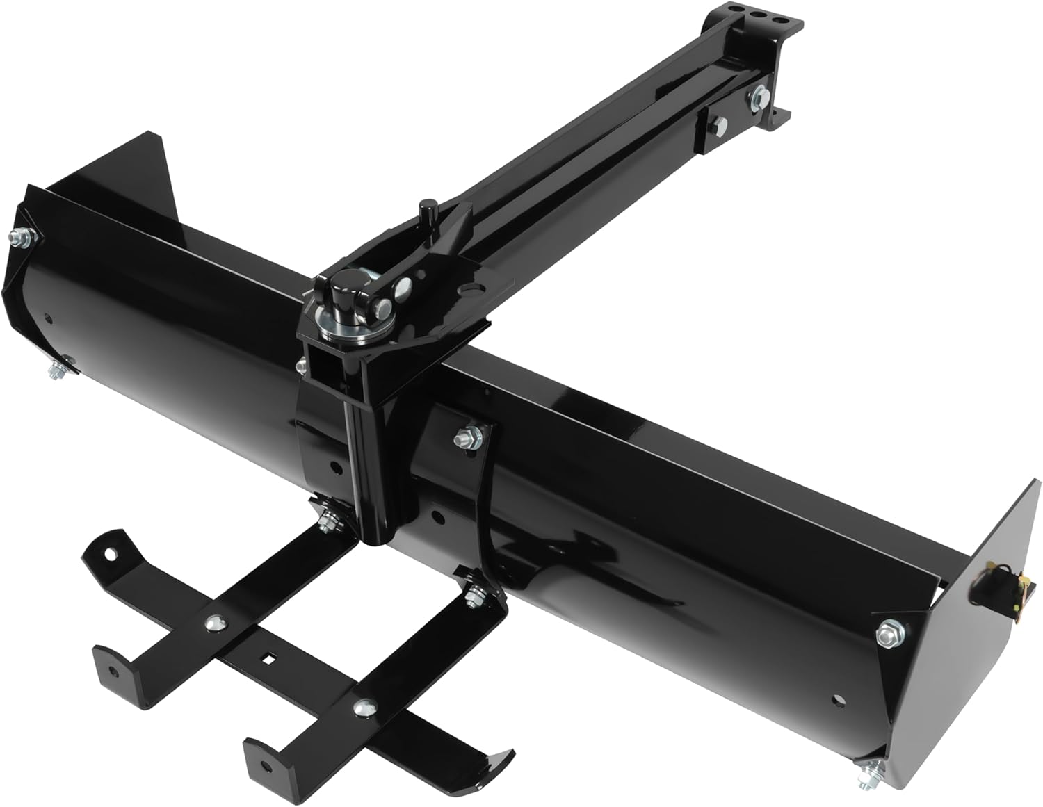 KUAFU 42 Box Scraper Compatible with Tractor Box Blade Hitch Tow Suitable for Construction Landscaping /Agriculture Powder Coated Steel Black