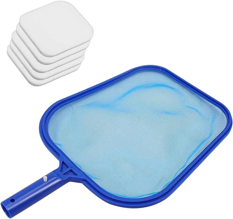 kungfu Mall Hot Tub Skimmer, Hot Tub Cleaning Kit with 5Pcs Hot Tub Scum Absorber Pool Cleaning Kit for Cleaning Swimming Pools Hot Tub