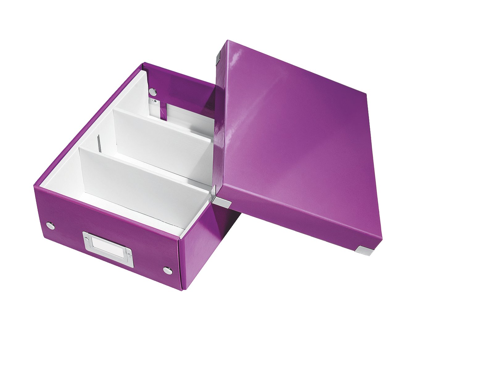 Leitz Wow Click & Store 60570062 Petite Boîte de Rangement Système de Compartiment A5 Violet