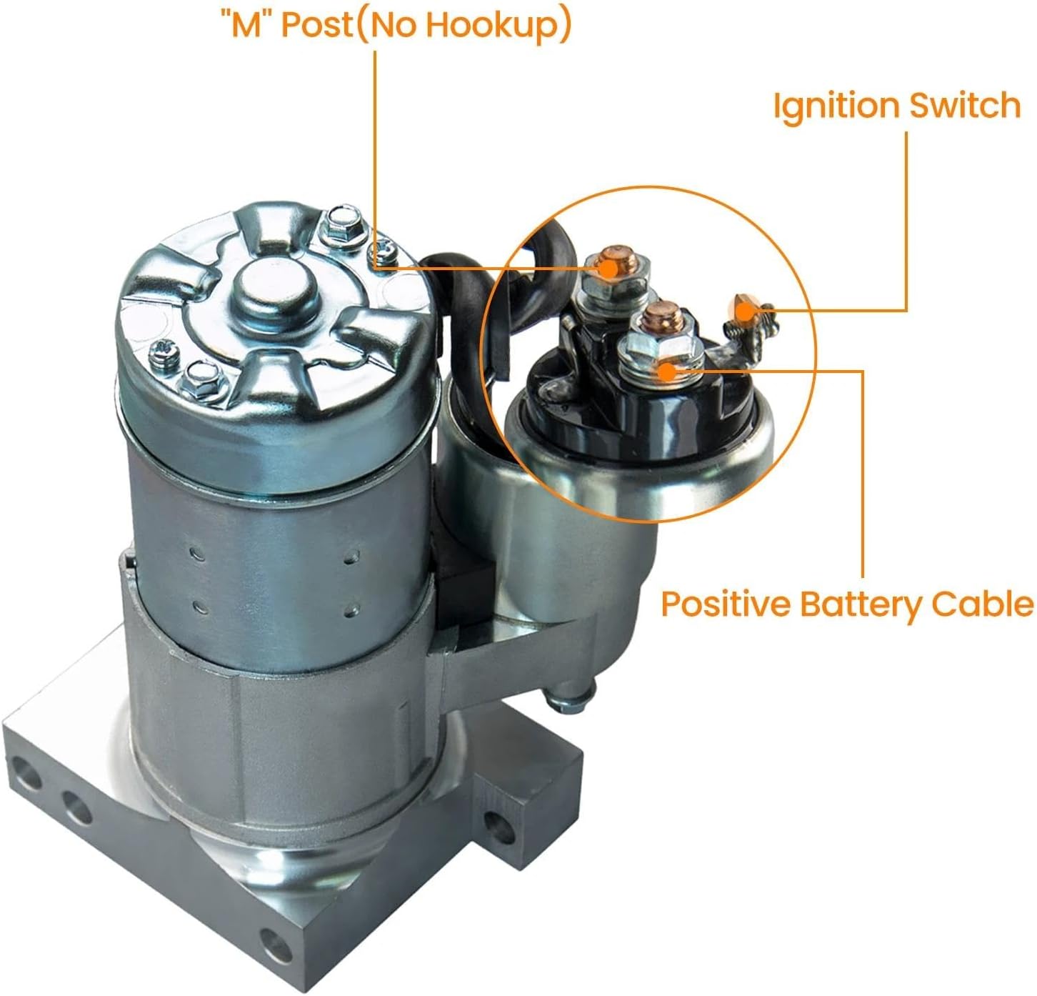 KAC ミニスターター シボレー153 168歯 4HP SBC BBC ブラック