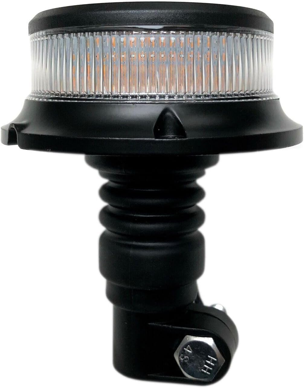 LED Warnleuchte Rundumleuchte Orange 12V–24V E9 ECE R65 R10, 18 LED, 3 Blitzmuster, DIN Aufsteckrohr K, für PKW LKW Abschleppwagen Baumaschinen Traktor