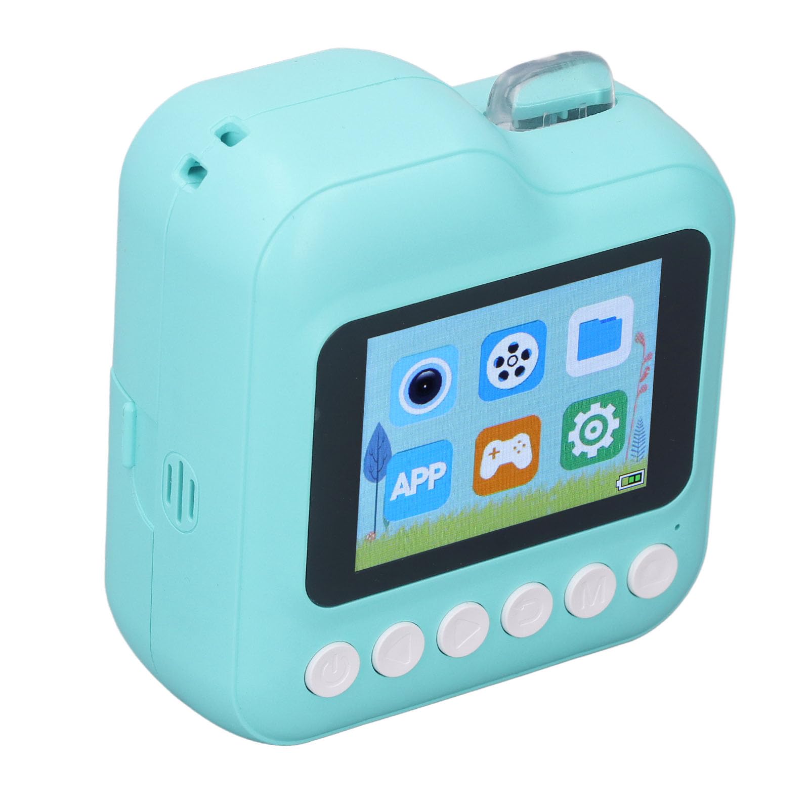 Fotocamera Digitale, Batteria da 1200 Mini Mini Fotocamera Portatile Portatile Facile da Usare in Tempo Reale Ad Alta Definizione con una Scheda da 32 G per il Viaggio (Roseo) (BLUE)