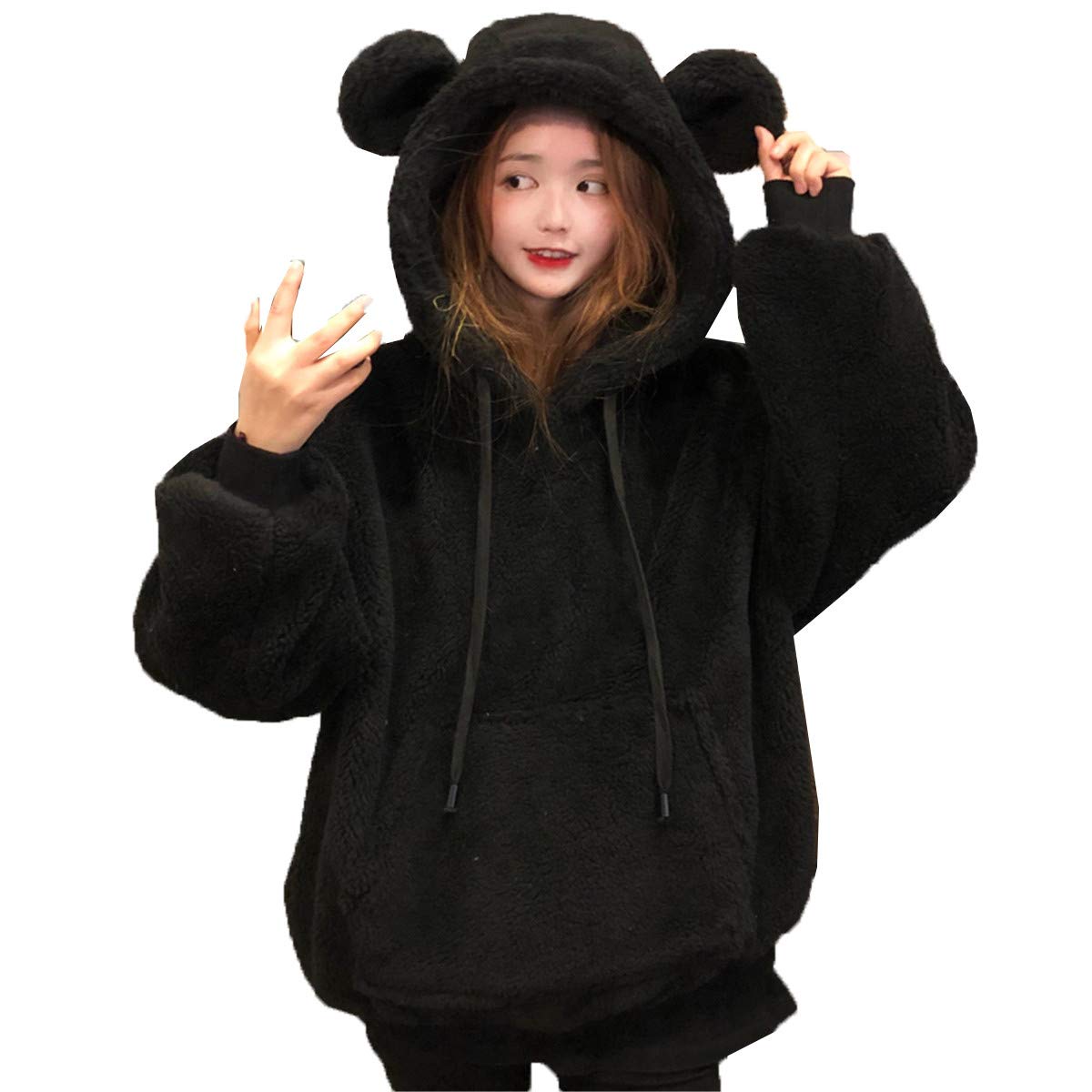 Amazon.co.jp: ボアパーカーレディースプルオーバートレーナーボア 