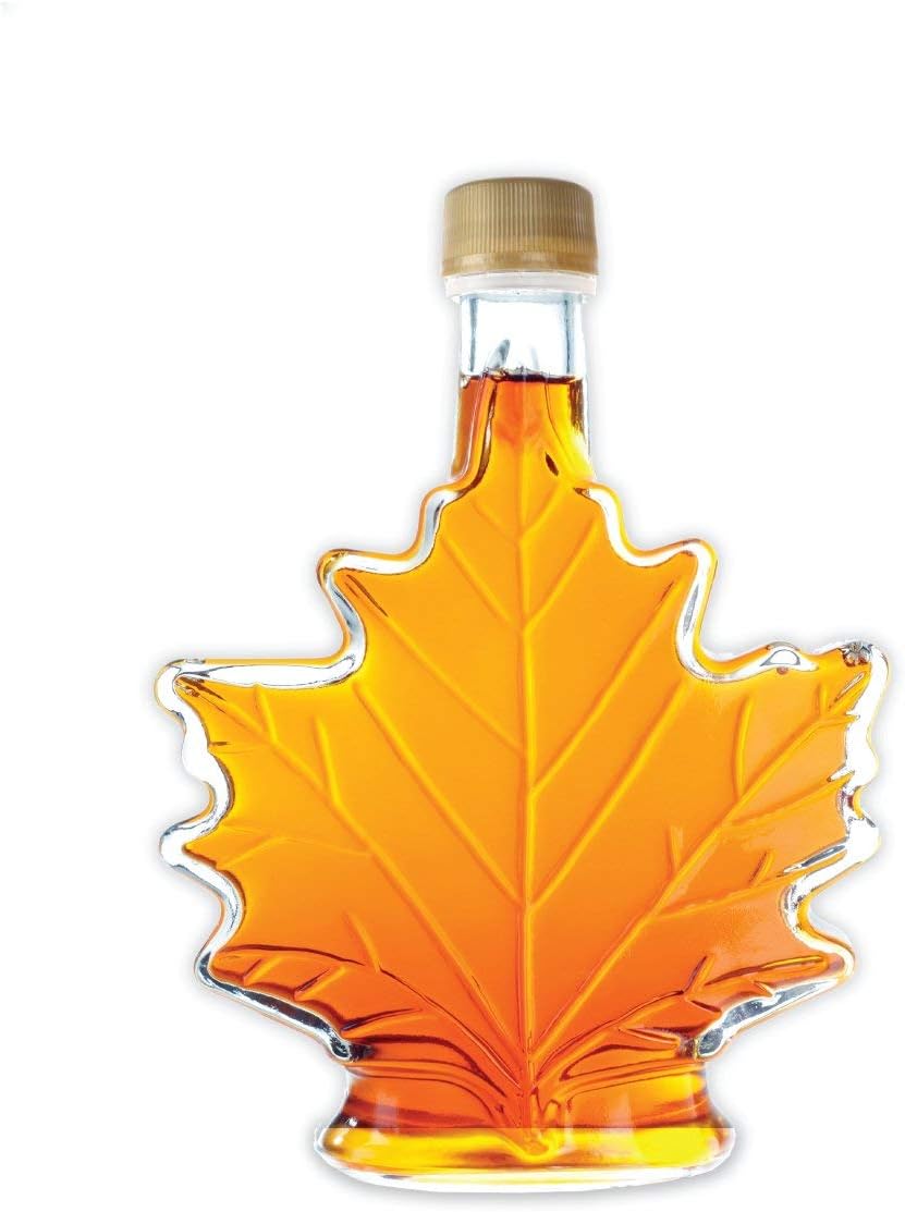 Pure, Organic Canadian Maple Syrup, All-Natural, Grade-A Amber Rich Taste | Delicious Sweetness | No Preservatives, Gluten Free, Vegan Friendly (2 X 100ml)