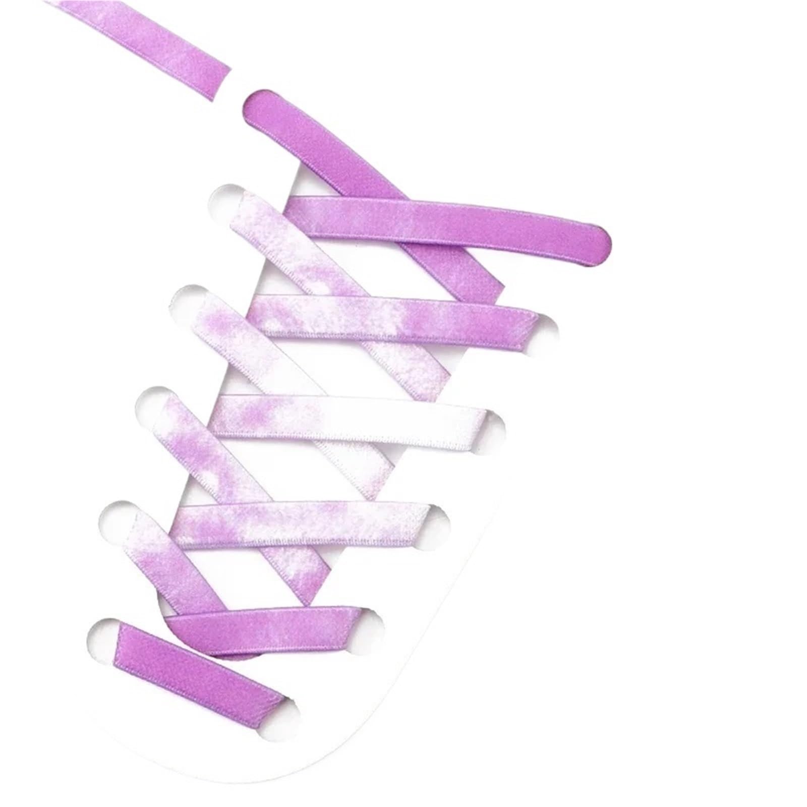 Lot de 5 Paires de Lacets élastiques colorés en métal, sans nœud, for Baskets, faciles à Installer pour Chaussures(Purple)