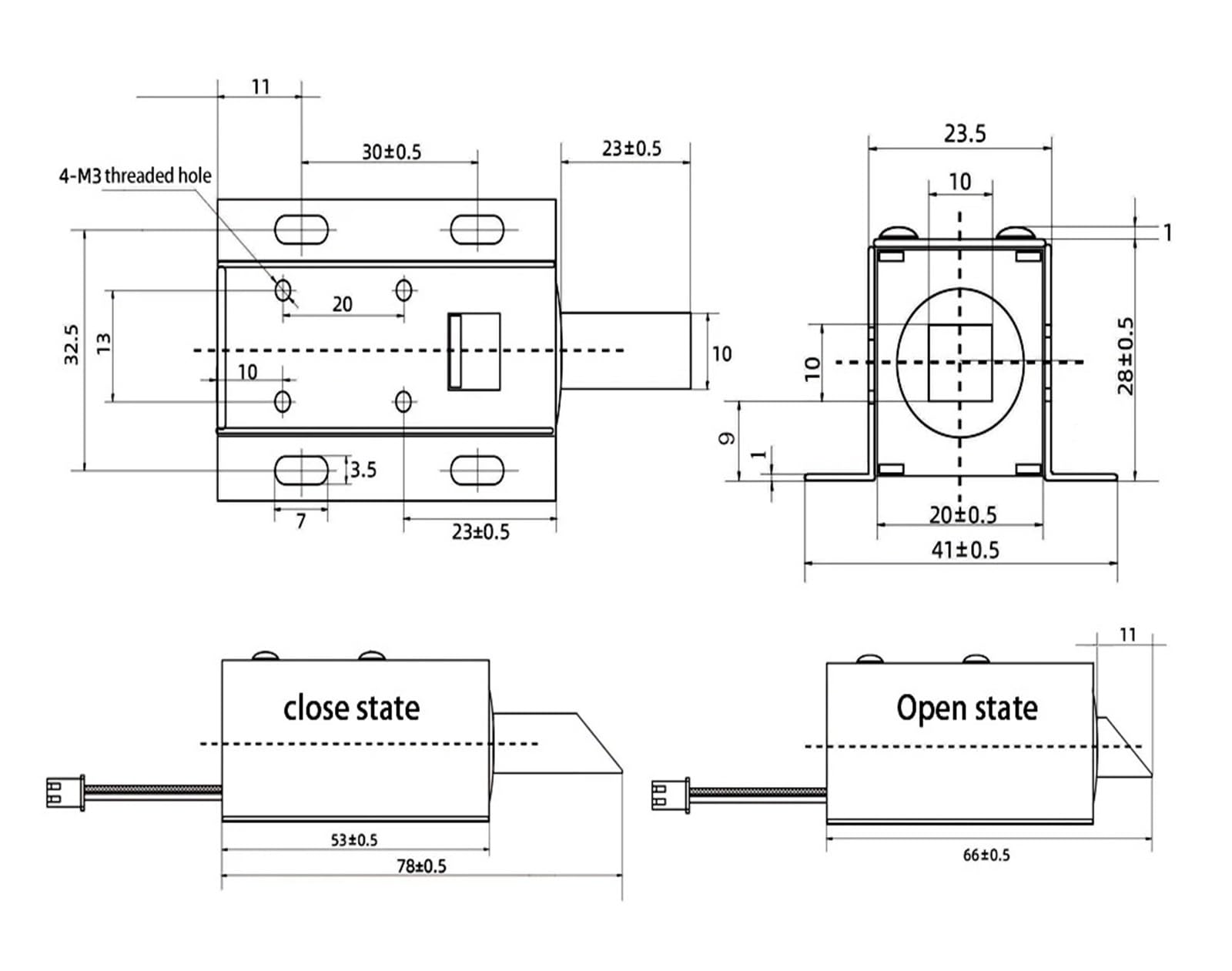 Mały zamek elektryczny DC12v zamek elektryczny z blokadą (12 V Lock and Buckle)