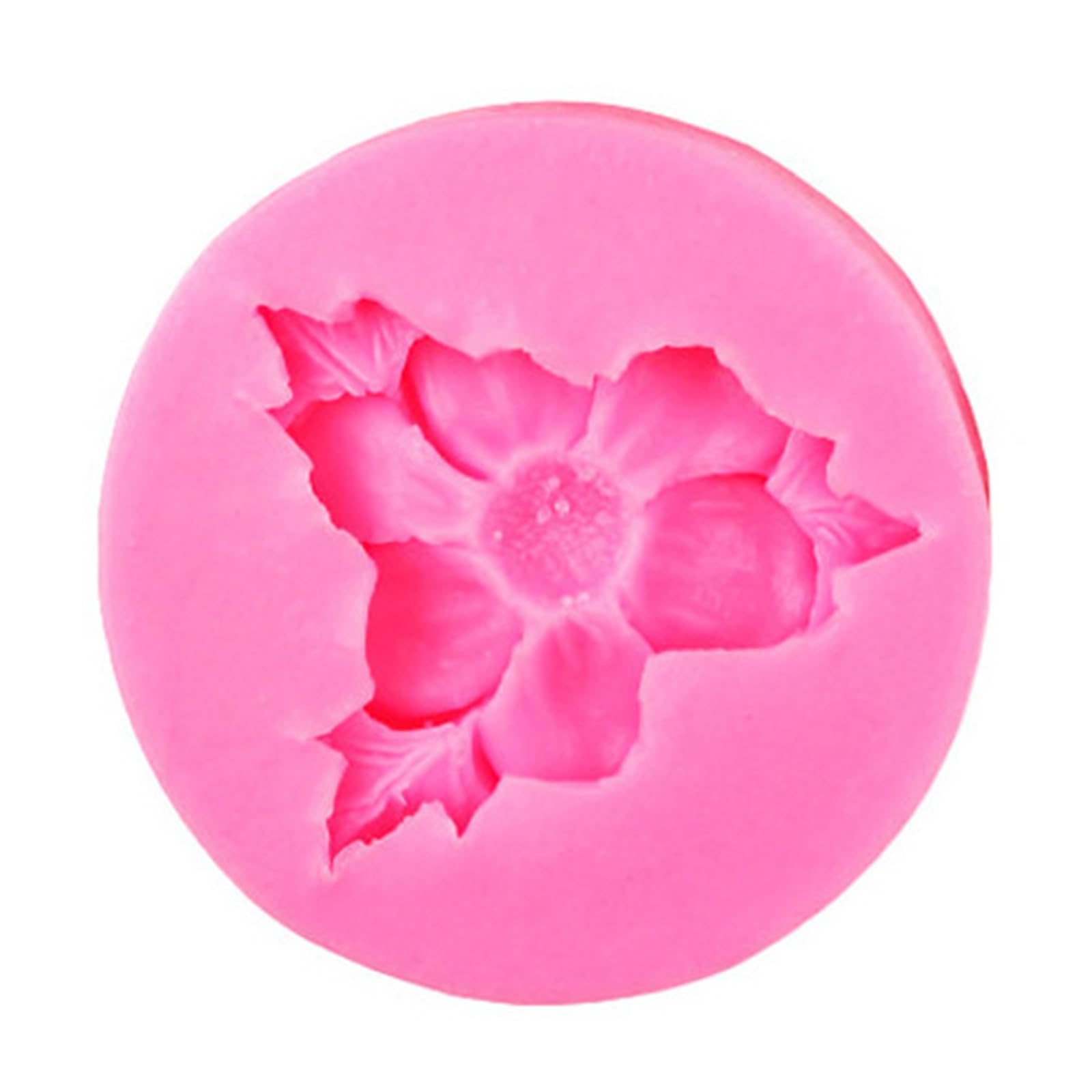 HZBB Leaves Floral Shape Silicone Molds Multipurpose Silicone for Making Soap Fondant Chocolate Baking Clay Mold