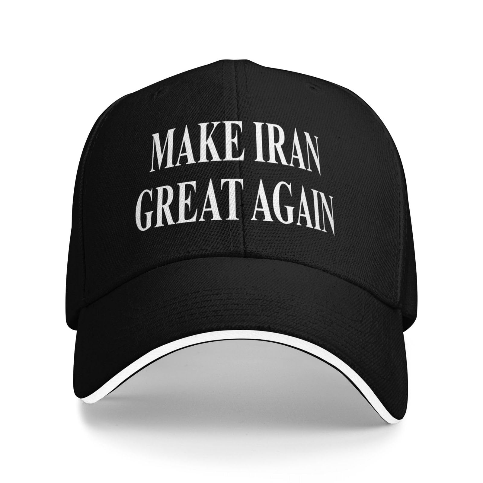 KWQDOZF Make Iran Great Again Hats Baseball Cap Black
