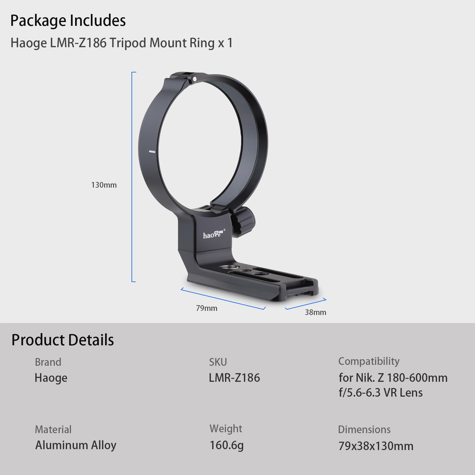 Amazon.com : Haoge LMR-Z186 Lens Collar for Nikon Nikkor Z 180