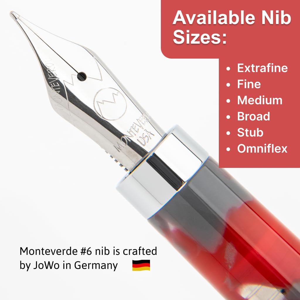 Amazon | MONTEVERDE USA Mountains of the World 万年筆 ルビー色