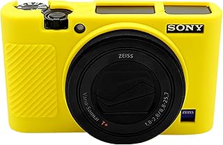 Easy Hood RX100 VII Case,Soft Silicone Protective Cover Protector Skin for Sony DSC-RX100 III RX100 V RX100 IV RX100 VII Digital Camera (Yellow)