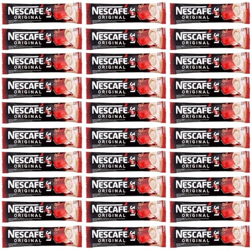 Image of Nescafe 3 In 1 Original Soluble Coffee Beverage, 30 Sachets Bag Instant Coffee 525 G ground