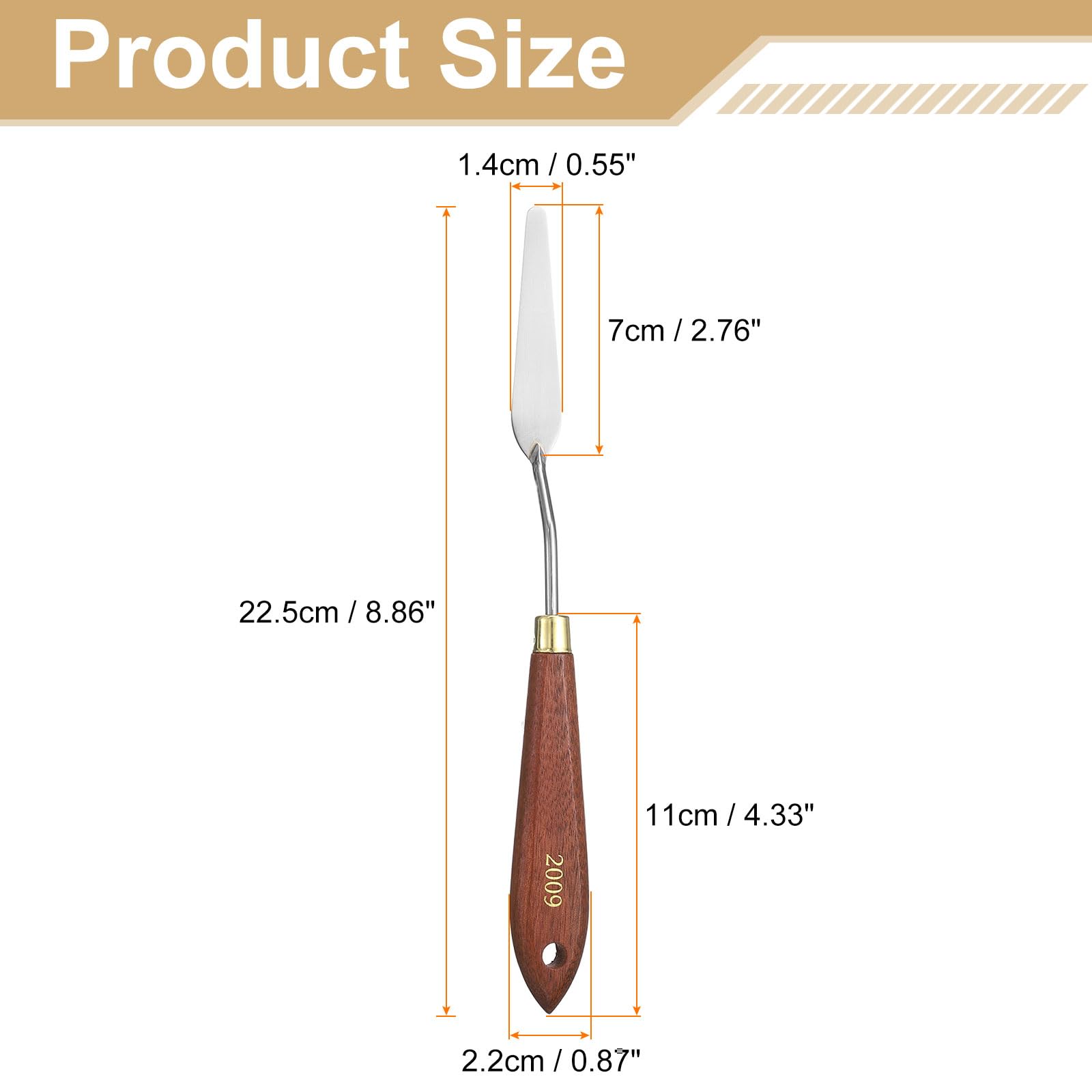 HARFINGTON Palette Knife Painting Tool 2.76
