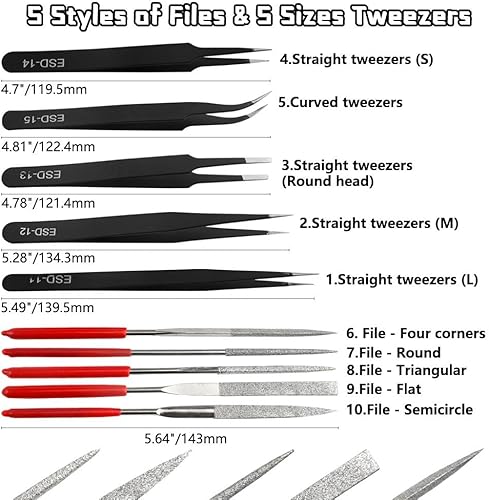 Miniatura 4 de WMYCONGCONG Kit de herramientas de modelado de 29 piezas, herramientas básicas, juego de manualidades, kit de herramientas de construcción para