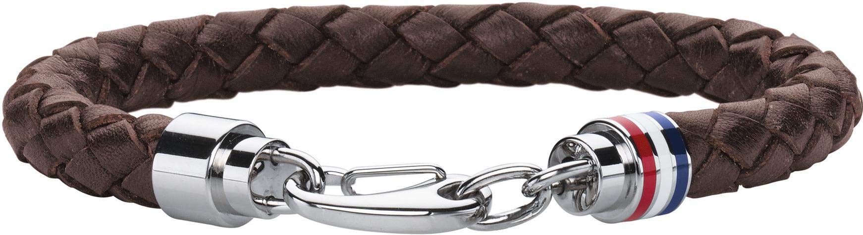 Tommy Hilfiger Jewelry Pulsera de Cuero Trenzado para Hombre - Disponible en Color Marrón o Negro