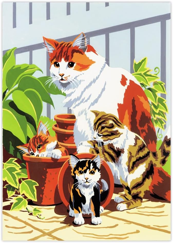 Royal & Langnickel Painting by Numbers Junior Small Art Activity Kit, Small Cat and Kittens