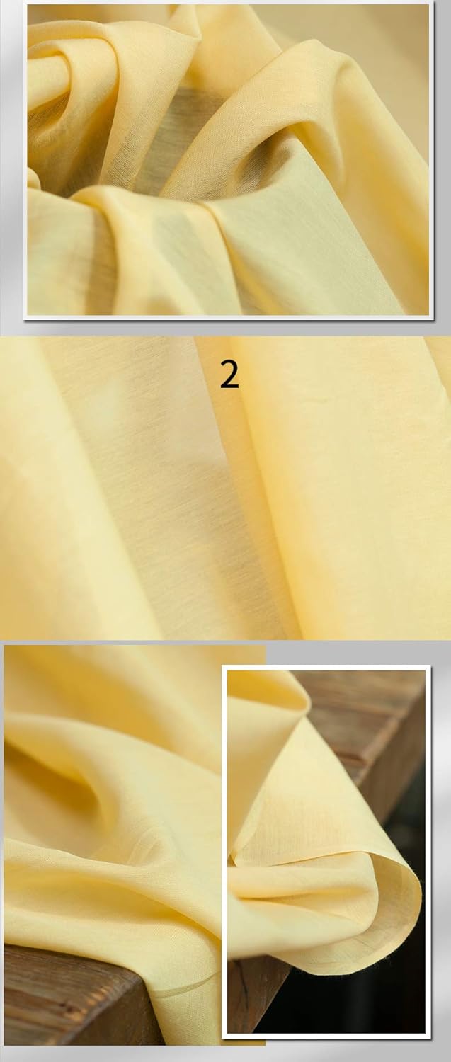 Soild Color Silk Blends Cotton Lining Fabric, Sewing for