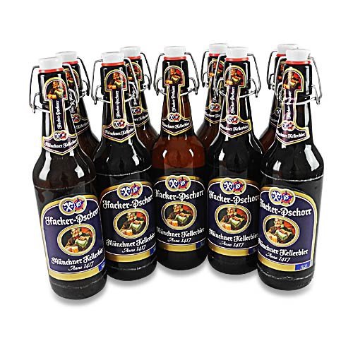 Hacker-Pschorr Kellerbier naturtrüb (9 Flaschen à 0,5 l / 5,5% vol.)