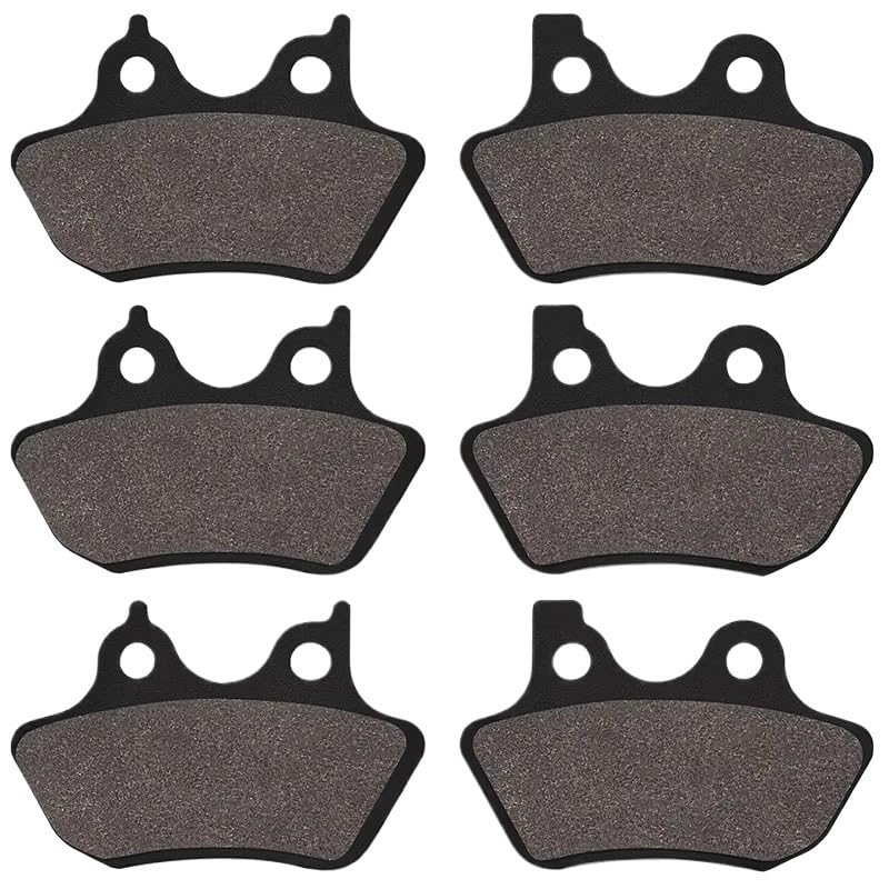 Plaquettes de frein moto avant arrière pour Touring FLHR FLHT FLHX FLTR - Jeu de 3 paires