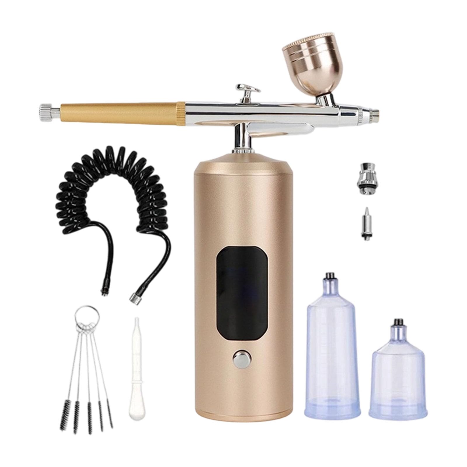 Professional Multipurpose Pneumatic Sprayer 7.4V Copper Alloy Design Suitable for Skincare Creative Airbrushing High Pressure Airbrushing for Artistic Sprayer