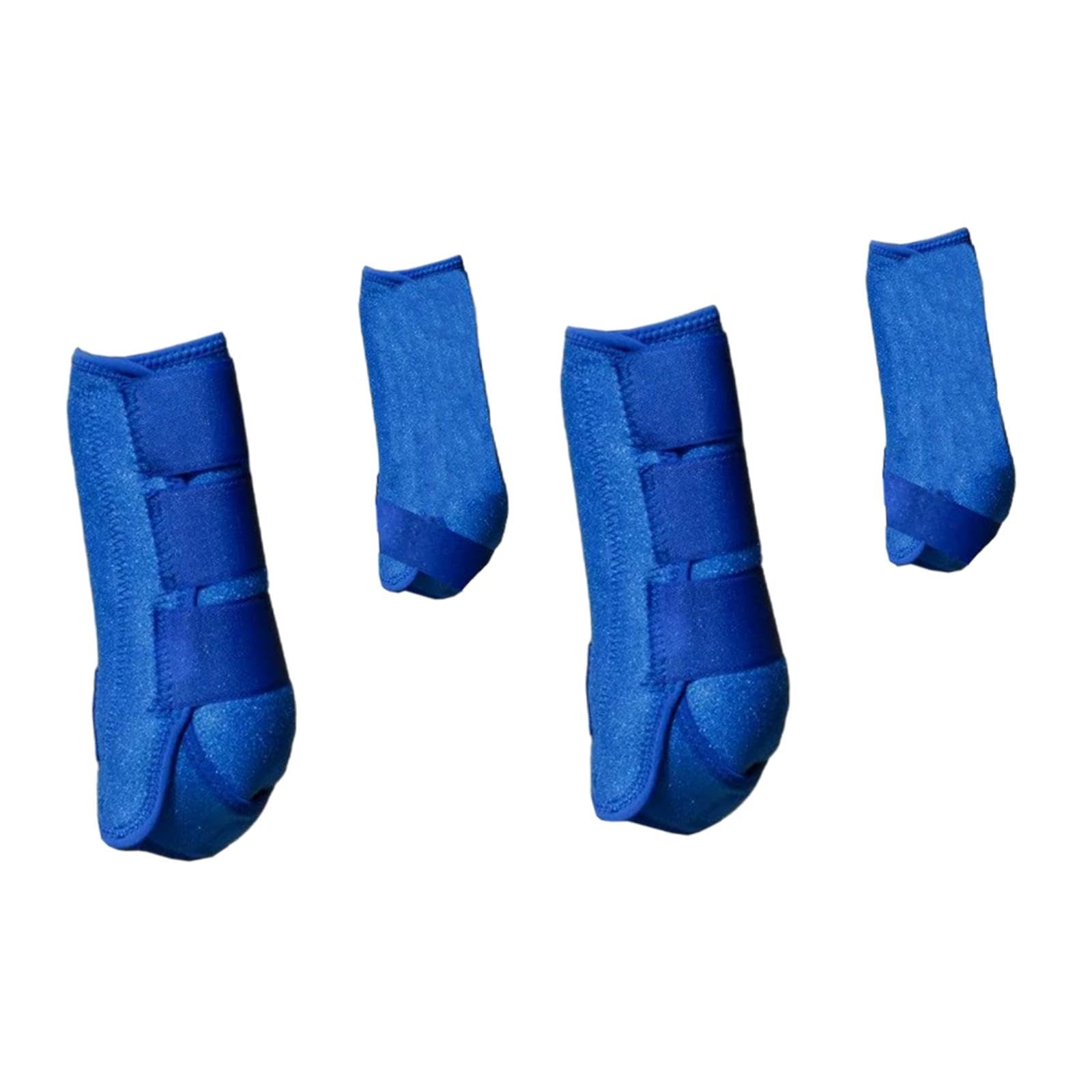 predolo 4 Uds Botas de Caballo Protector de Pierna Equipo Ecuestre Soporte de Neopreno Protectores de Caballo Conjunto Protectores de Pierna