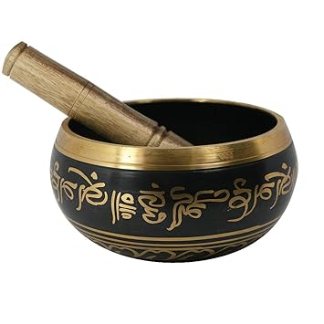 Reiki Crystal Products Singing Bowl | Tibetan Buddhist Prayer Instrument With Wooden Stick | Meditation Bowl | Music Therapy 10 cm