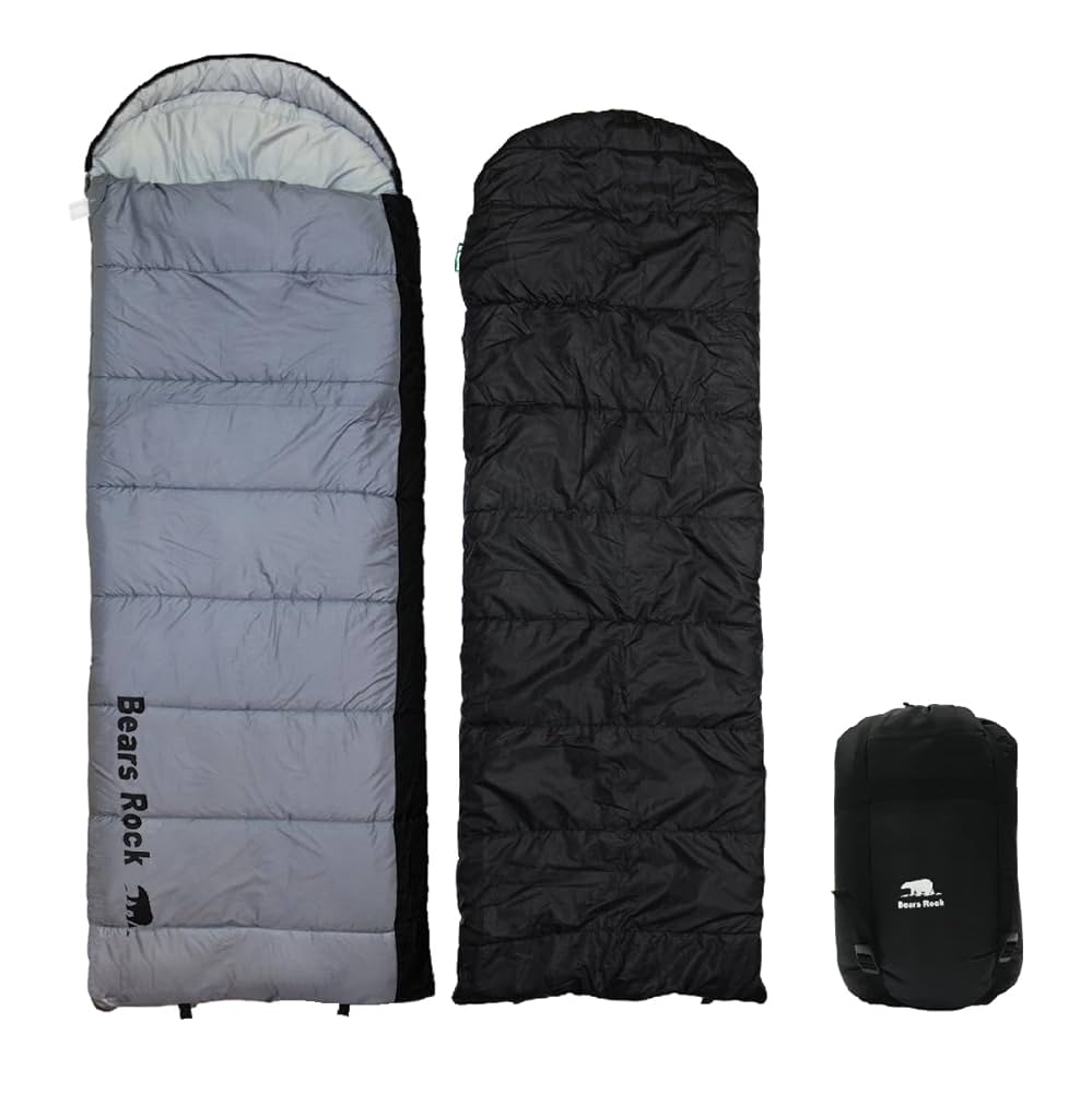 ベアーズロック　寝袋 Bears Rock 寝袋 冬用 -34度 マミー型 最強 ふっくらと包み込ま